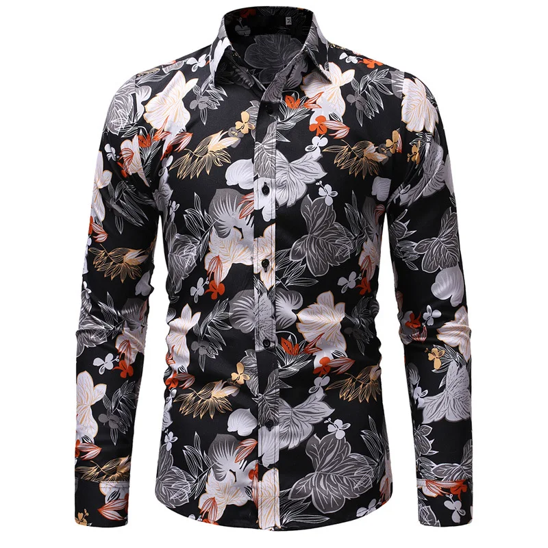 

Top men,shirt men,men's shirts,fashion casual shirts,printed shirts, men's lapel shirts, long sleeve shirt men, men's clothing