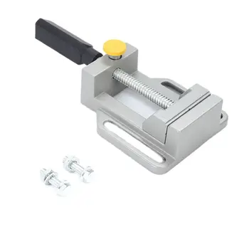 

Cast Aluminium Mini 60mm Drill Press Vice Adjustable Table Vise Woodworking Drill Clamping Tool Jaw Opening Milling Machine Work