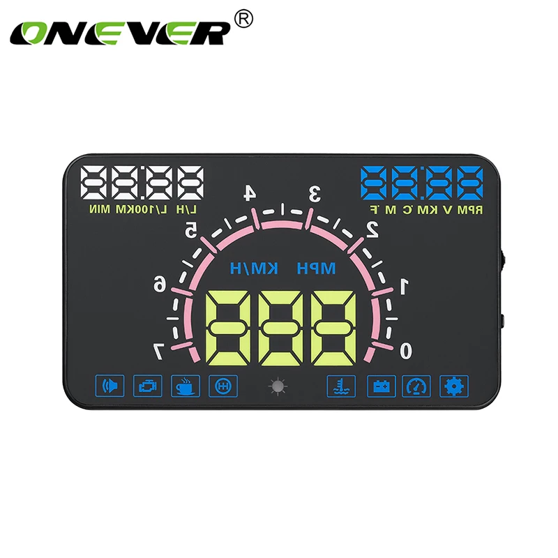 Автомобильный проектор Onever Auto HUD 5 дюйма предупреПредупреждение о превышении