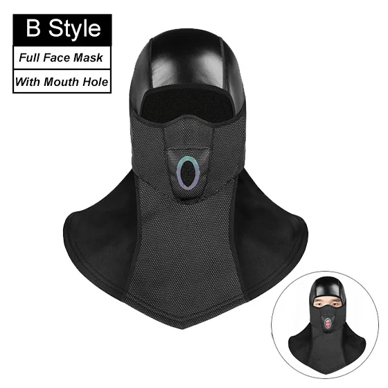 B Style Full Face West biking зимняя велосипедная флисовая шапка непромокаемая теплая Ветрозащитная маска головной убор для лыжника Зимний шлем шляпа - Цвет: B Style Full Face