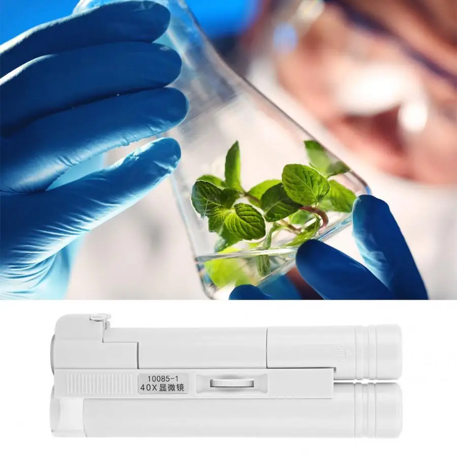 Phones Magnifier 3D Screen 40X Zoom Pocket-sized LED Microscope Micro Lens for Universal Mobile | Инструменты