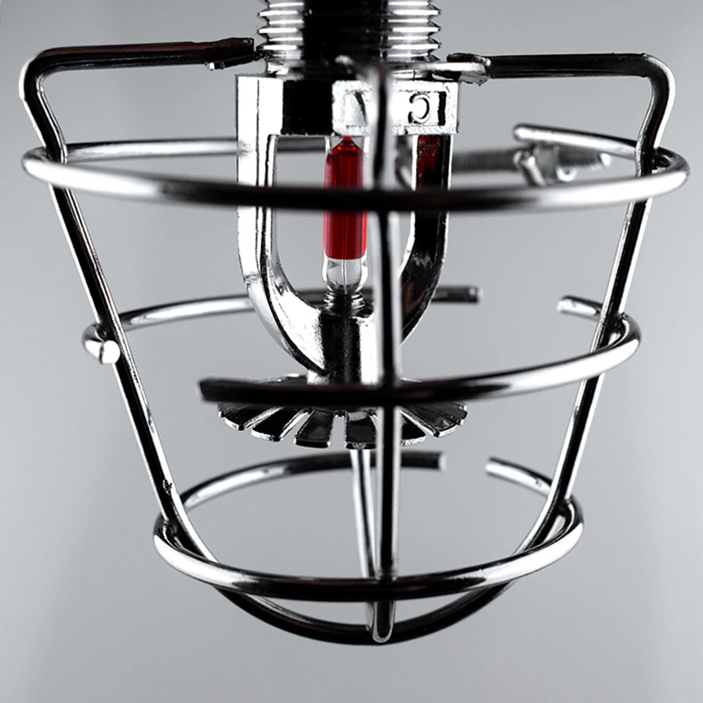 Universal Fire Sprinkler Head Heavy Duty Chrome Plated Guard Embedded