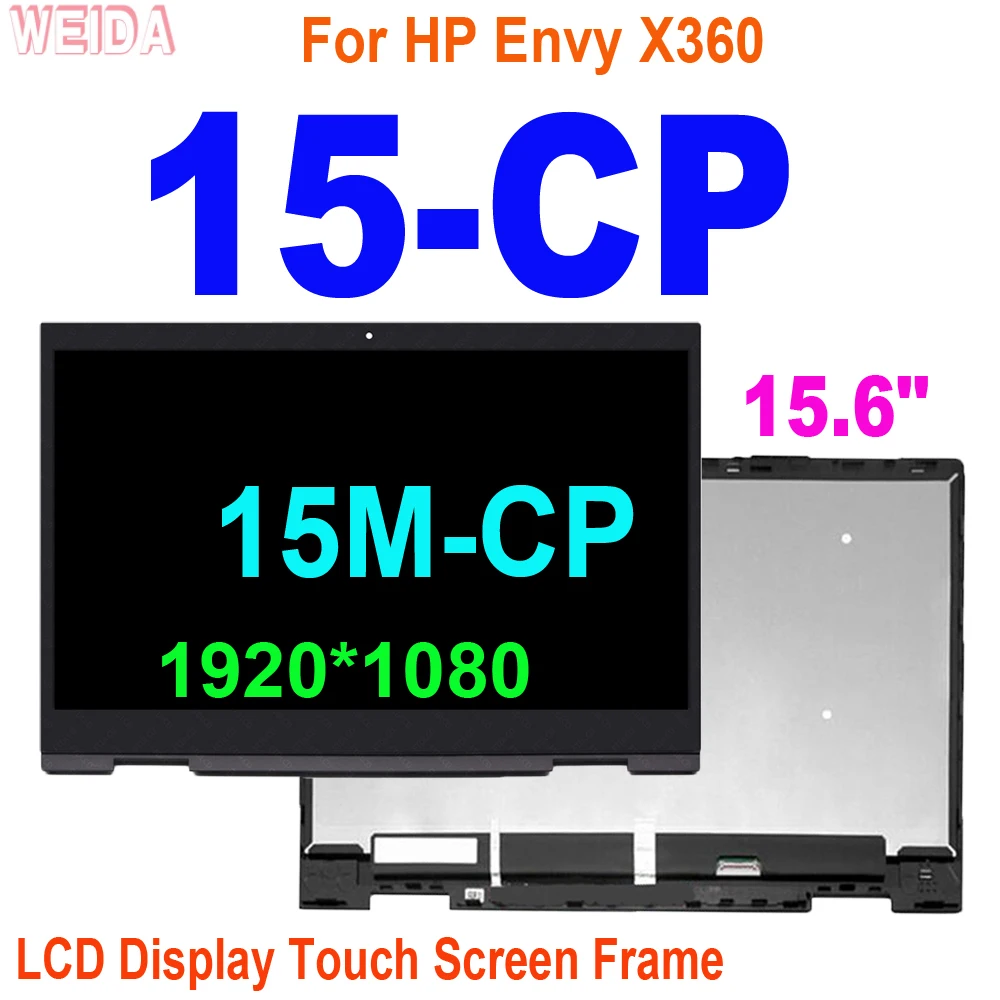 15.6 "Lcd Per Hp Envy X360 15-Cp 15M-Cp B156Han02.2 B156Han02.2 Display Lcd Touch Screen Digitizer Assembly Frame 1920*1080