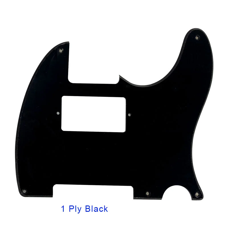 1 ply black Pleroo аксессуары для гитары Pickguards для США Стандартный 5 винтовых отверстий 52 года телекастер с PAF гитара хамбакера - Цвет: 1 ply black