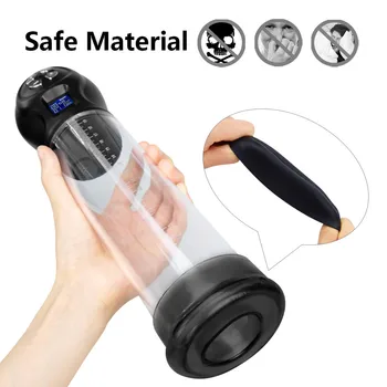 Penis Pump Electric Penis Extender Sex Toys for Men Vacuum Pump Dick Enlargement Trainer Male Masturbator Adults Man Sex Machine 5