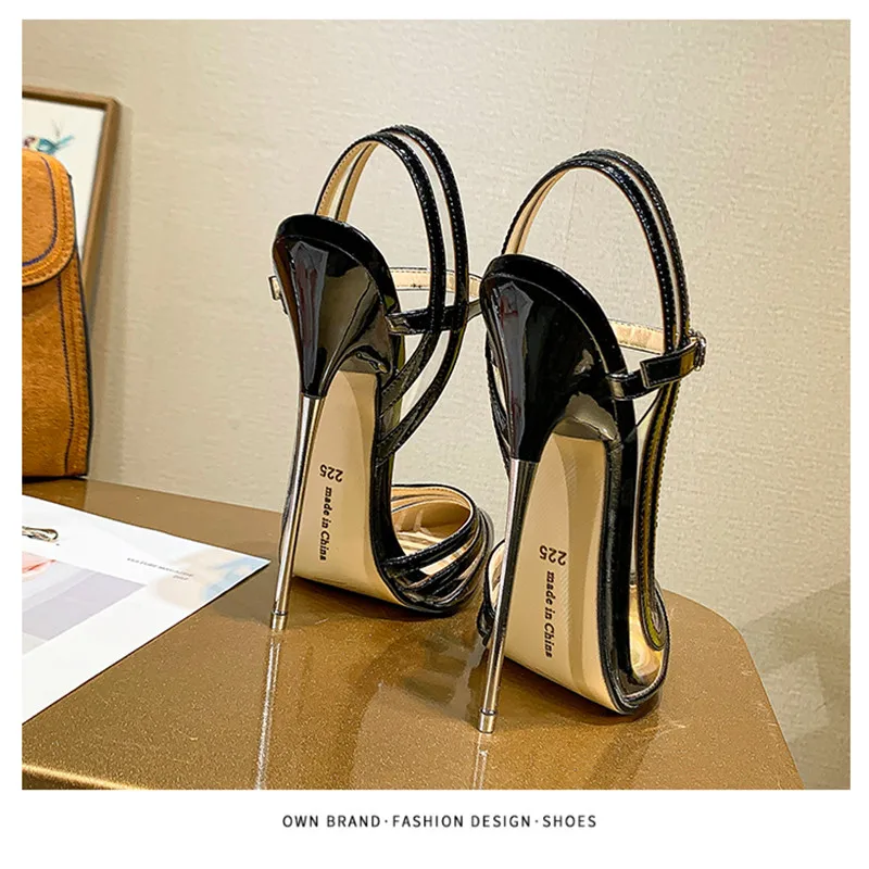 BBZAI/новые туфли с узором женские туфли-лодочки на тонком каблуке 16 см с острым носком туфли для сцены Большие размеры США 4-12 13