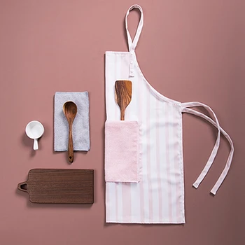 

Women Kitchen Apron Home Lady Delantal Cocina Waterproof And Oil-proof Apron Long-sleeved Anti-wear Cooking Work Bibs