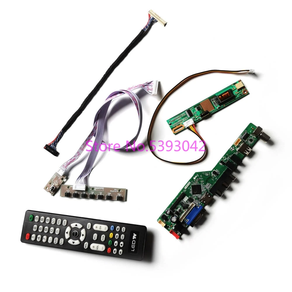 Для LTN154AT07-001/002/201/301/401/501/601/B01/C03 ТВ Дистанционный USB + AV LVDS 30-контактный 1 с холодным