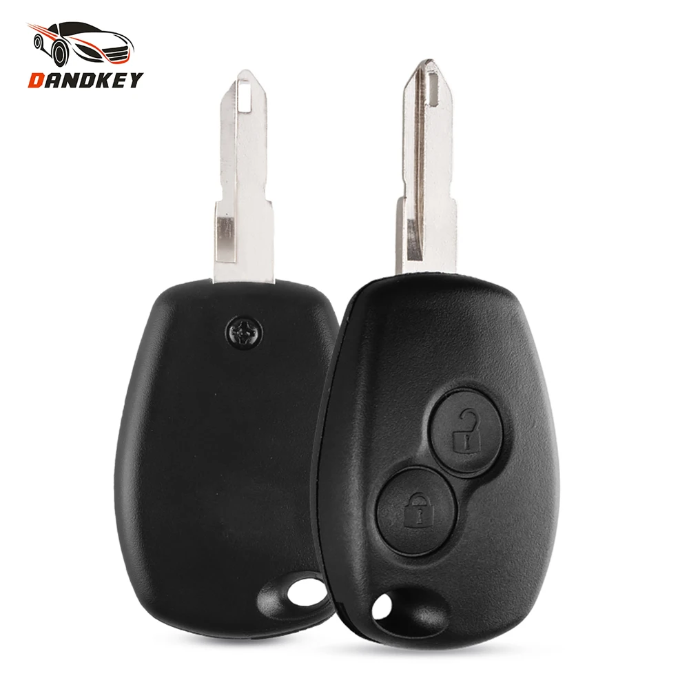 Dandkey 20 шт сменный чехол для ключей с 3 кнопками для Renault trafc Clio Kangoo Sandero Primastar Movano, дистанционный брелок для ключей без выреза
