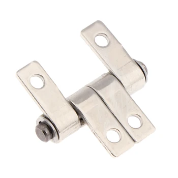 

Silver Torque Type Friction Positioning Hinge 3.3mm Mounting Hole Dia 4-hole