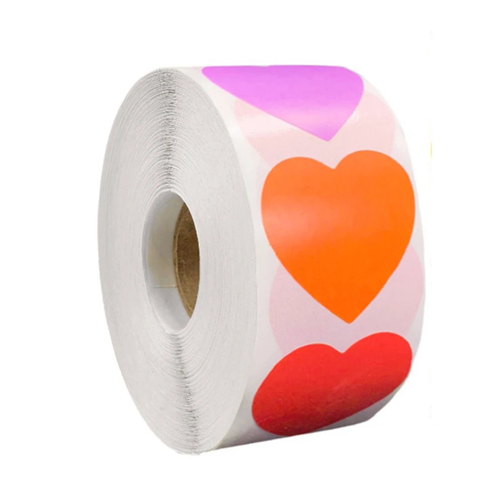 50–500 Stück herzförmige Valentinstag-Aufkleber, Geburtstagsfeier, Siegeletiketten, gute süße Aufkleber, Box-Tag, Lieblingsetiketten – Detail 28