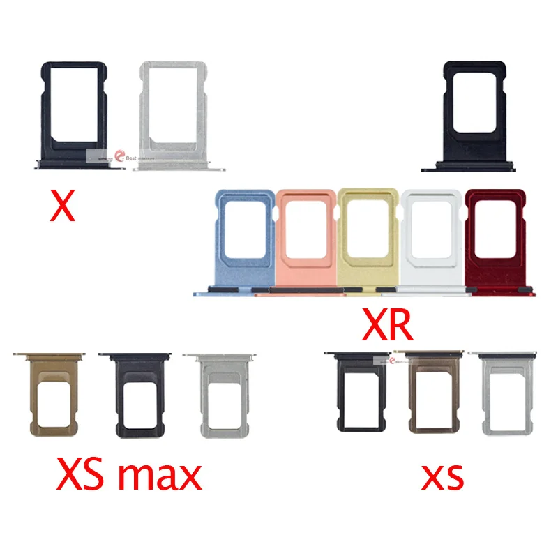 Новинка для iPhone X XR XS MAX одинарный и двойной телефон SIM карта лоток держатель Слот