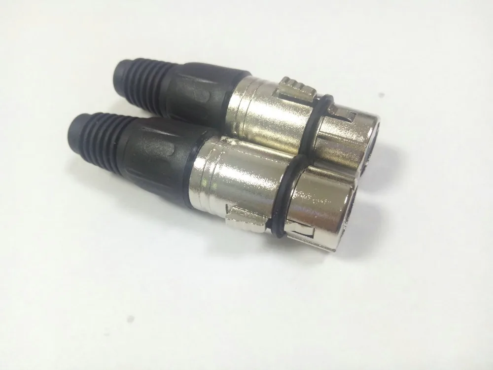 25 шт. 4 Pin XLR гнездо припоя Разъем для микрофонного кабеля