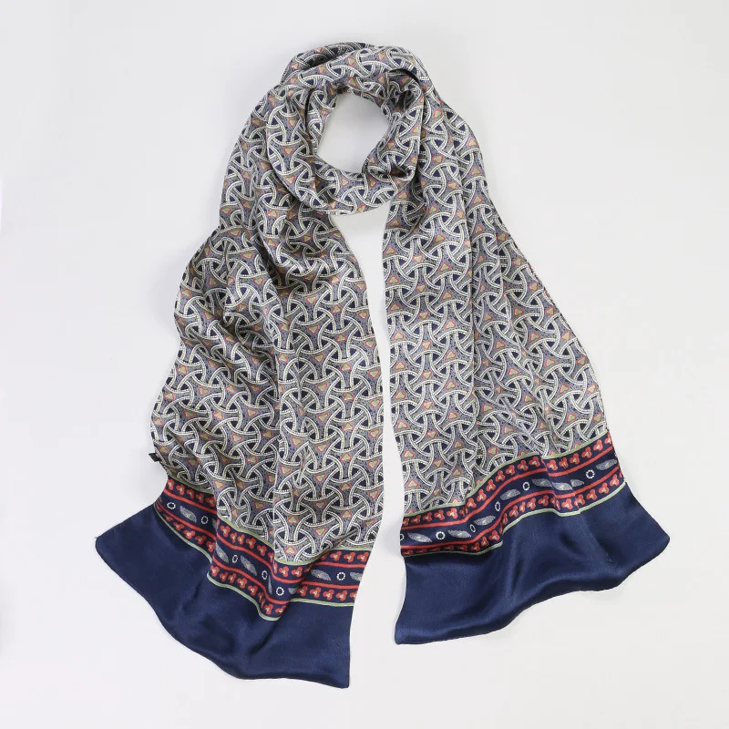 Apparel Silk Scarves Men Silk Cravat Scarf Men Silk Neckerchief
