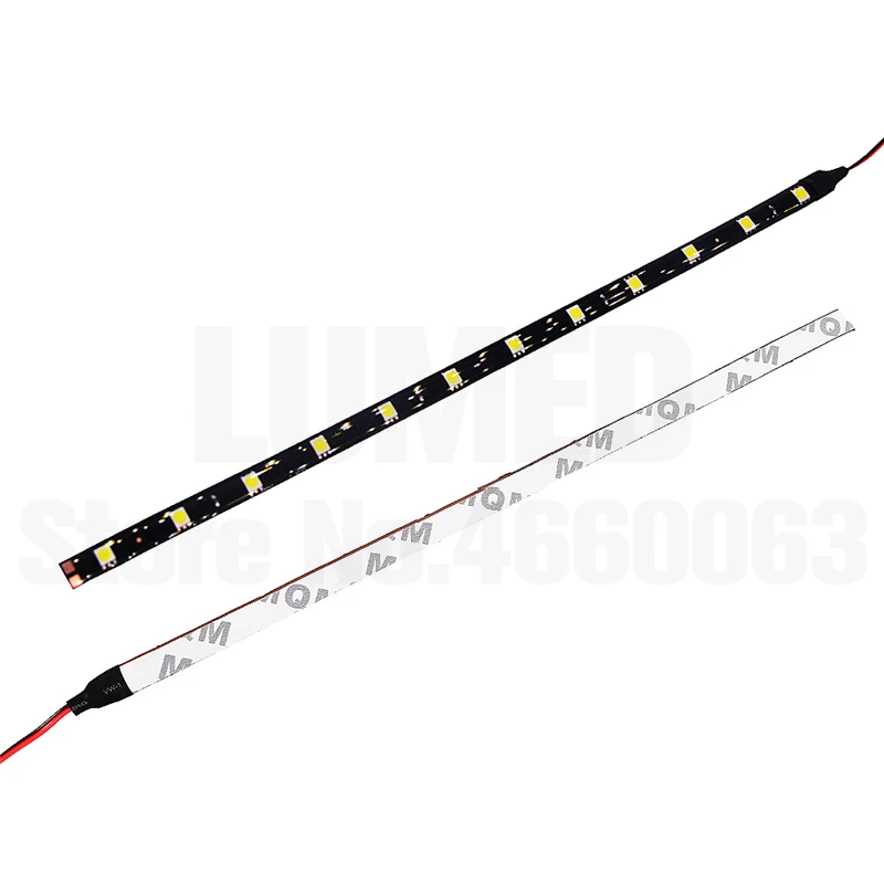 100 шт. автомобильный светильник DRL 15 SMD 30 см 5050 Светодиодная лента Гибкая декоративная Водонепроницаемая новая интерьерная лампа 12 В