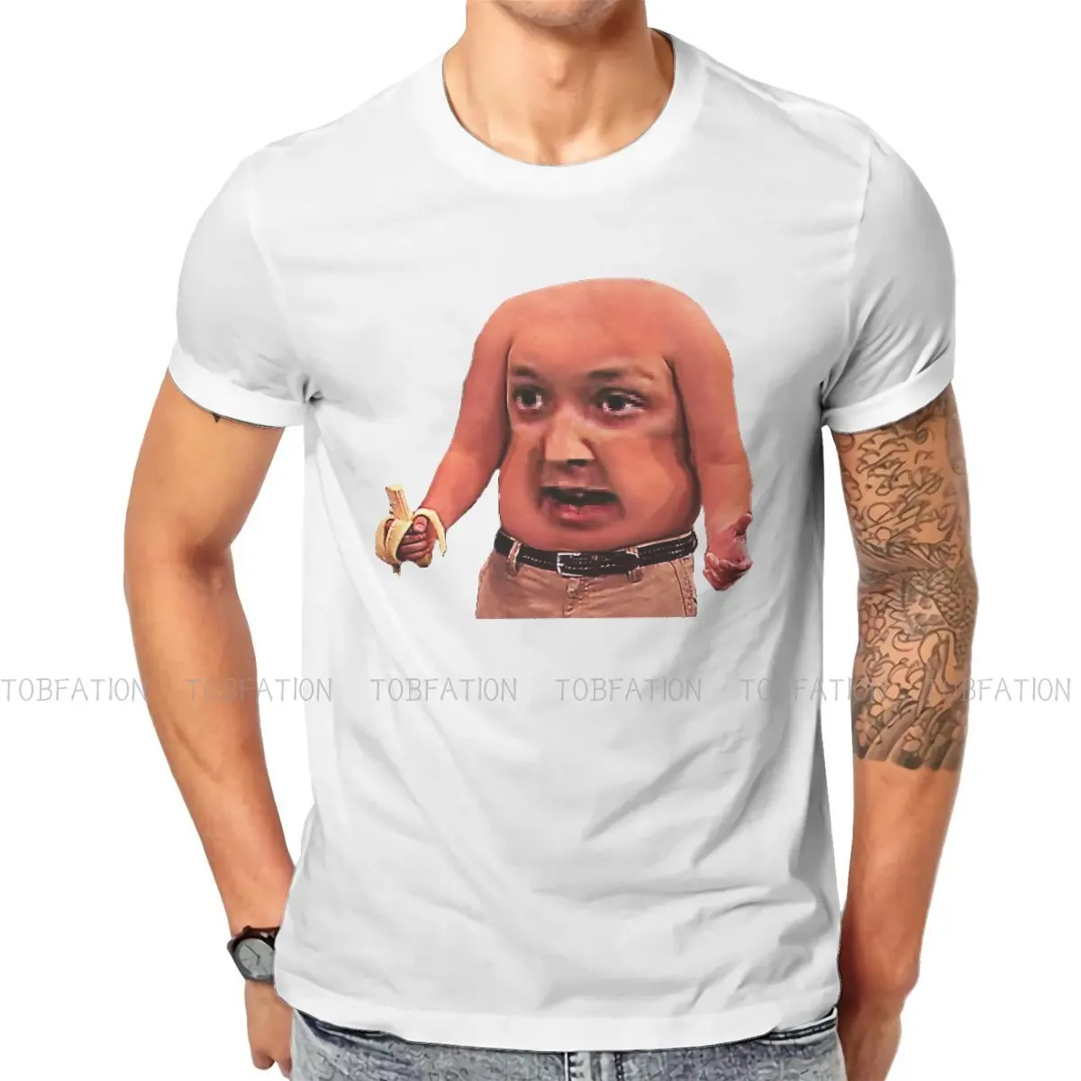 Meme Round Collar TShirt Icarly Gibby TV Pure Cotton Basic T Shirt Men Clothes New Design Oversized Hot Sale | Мужская одежда