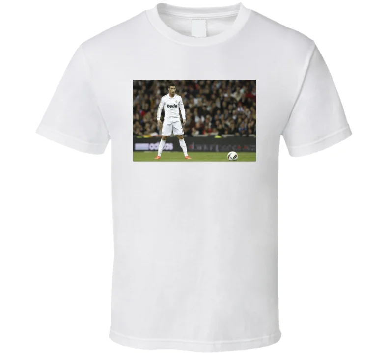 Camiseta de Cristiano Ronaldo para hombre, de uniforme blanco, camiseta para mujer|Camisetas| - AliExpress