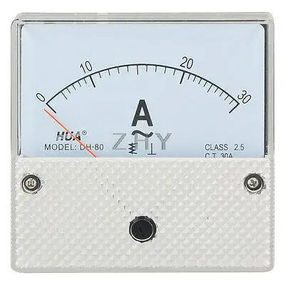 

Square Shape Class 2.5 DH80 AC 0-30A Rectangle Analog Panel Ammeter Gauge