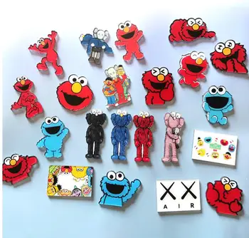 

Sesame Street Painting cartoon for Clothing Acrylic Badges Kawaii Icons on The Backpack Pin Brooch Badge phone decoration