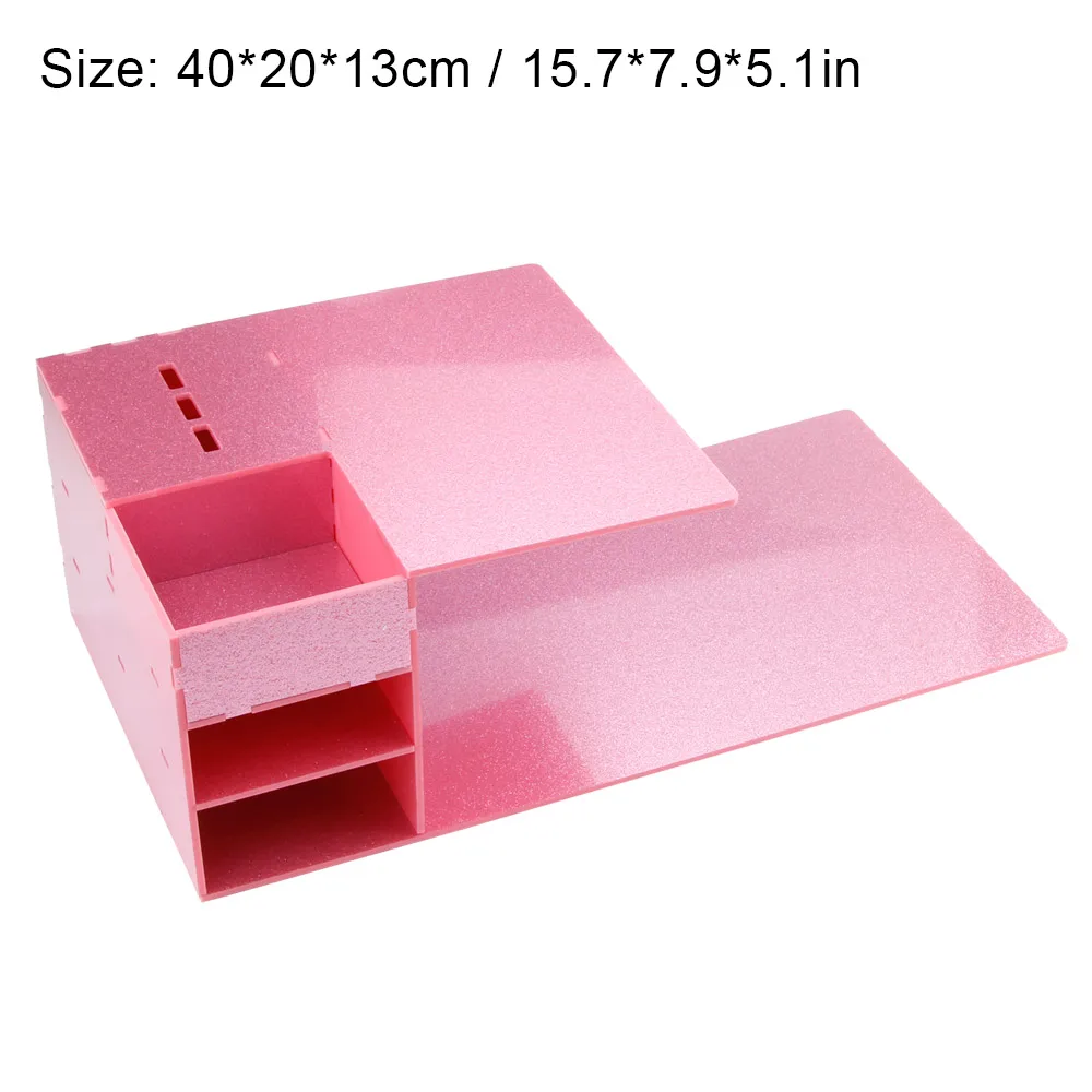 Подушка для ресниц с акриловым креплением для ресниц полка для подушки мягкая подставка для прививки ресниц органайзер для макияжа подголовник поддержка шеи - Цвет: Pink Shelf