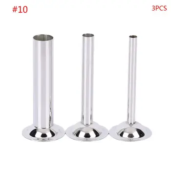 

3pcs/set Stainless Steel Manual Sausage Stuffer Stuffing Filling Tubes Funnels Maker 12.7/19/31mm