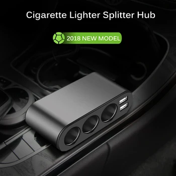 

Onever 3 Way Auto Car Cigarette Lighter Socket Splitter Charger 3.1A Dual USB Car Charger Power Adapter for iPhone Samsung GPS