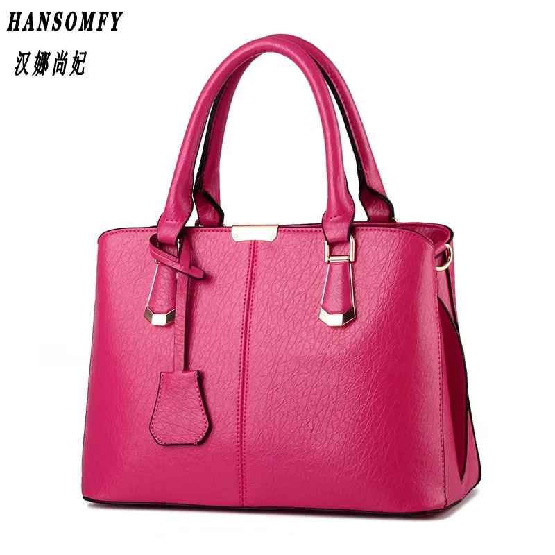 Женская сумка из натуральной кожи новая милая модная сумка через плечо женская сумка-мессенджер - Цвет: Красный