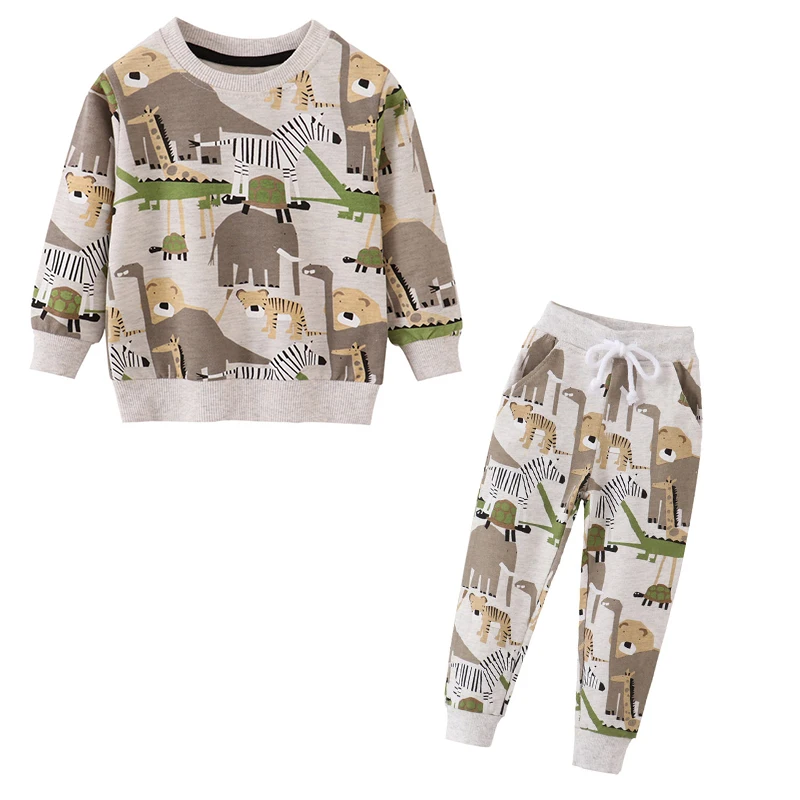 pajamas for baby girl   Jumping Meters Children's Clothing Sets Autumn Spring Sweatshirt + Sweatpant 2 Pcs Suit Hot Selling Toddler Boys  Outfit Kid angel baby suit