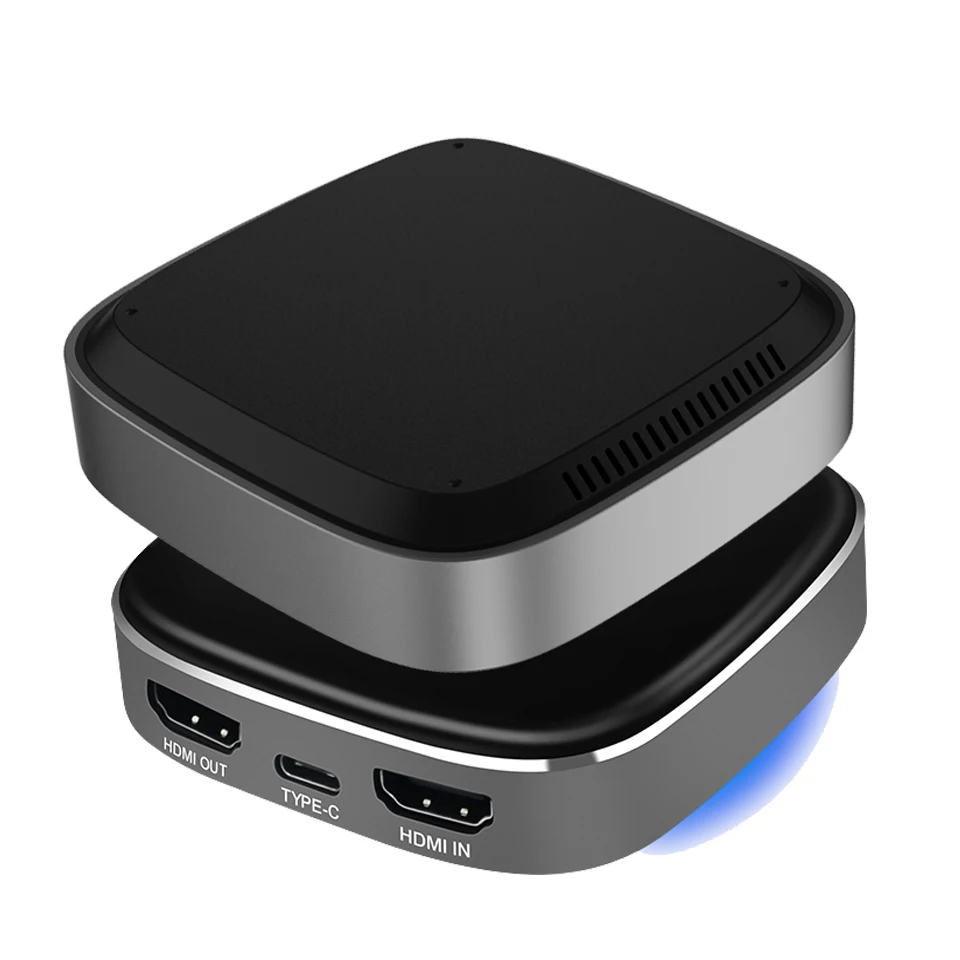 4K 1080P 60fps Тип C HDMI к USB3.0 HD игровой видеомагнитофон Захват карты ключ игра потоковая прямая трансляция коробка