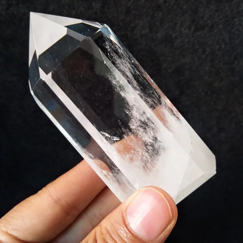 Натуральный прозрачный кварцевый Кристал острый feng shui камень Исцеление кристаллические палочки энергия чакры - Цвет: D27   198g   89mm