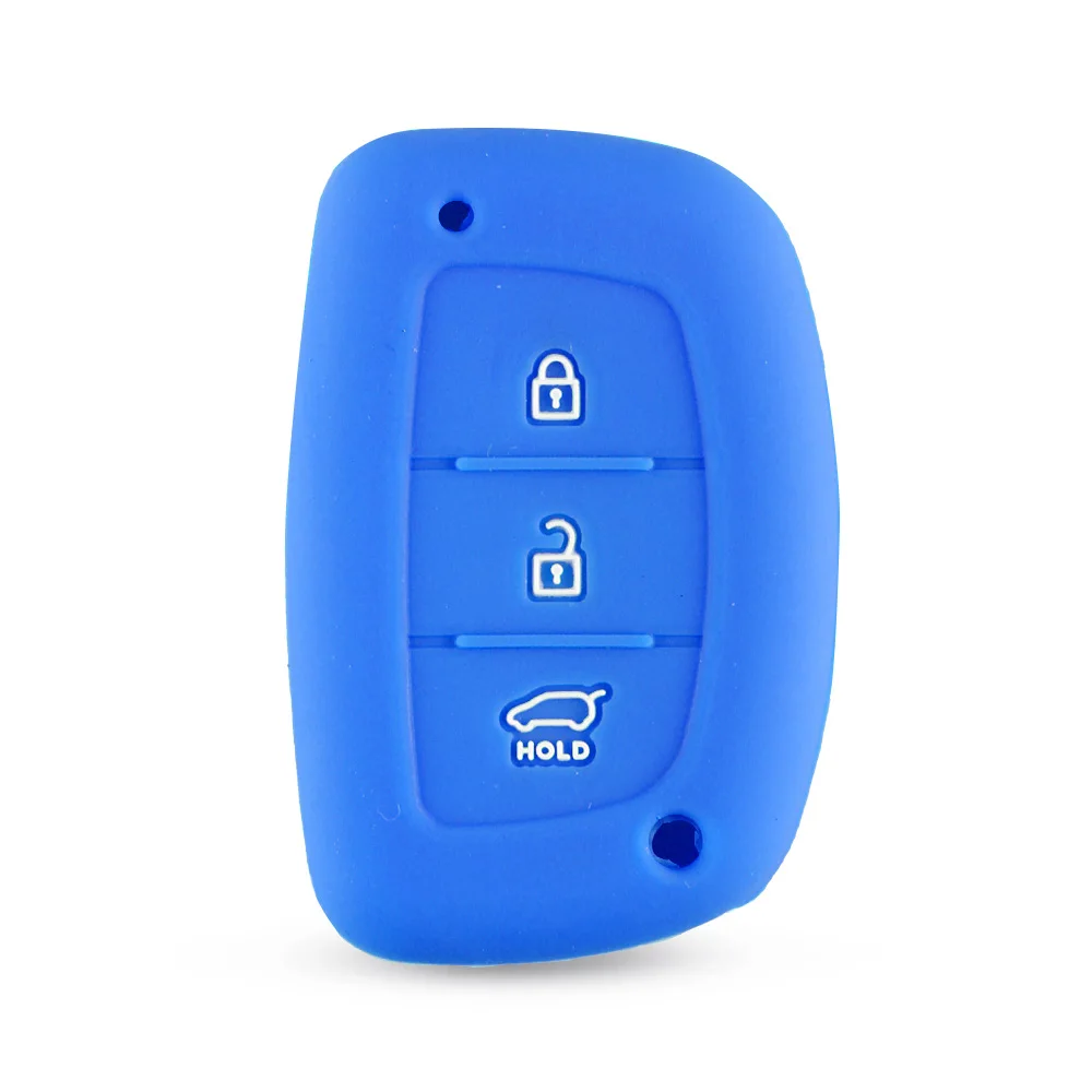 Dandkey силиконовый чехол для автомобиля с дистанционным управлением для hyundai IX25 IX35 MISTRA 3 кнопки Smart Key без логотипа