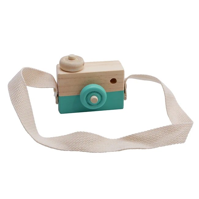 1PC Cute Baby Toys Mini Hanging Wooden Camera Photography Toys for Kids Montessori Toy Gift Children Wooden DIY Presents 17