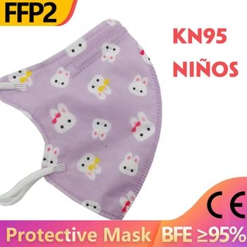 

3-12 Old Cartoon Unicorn Kid FFP2 Mascarillas KN95 Children Mask Boys Girls Mouth Face Mask Respirator