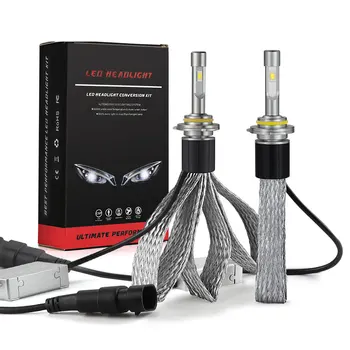 

2pcs HB3 LED 9005 Car Headlight Bulb Fanless Style Led Lamp With CSP Chip 100W 10000LM Auto Fog Lights 6000K White 12V 24V