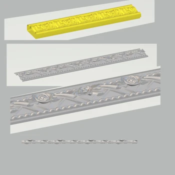 

50 Baguettes decor arches files in STL max format for Aspire ArtCAM Types CNC machine engraving