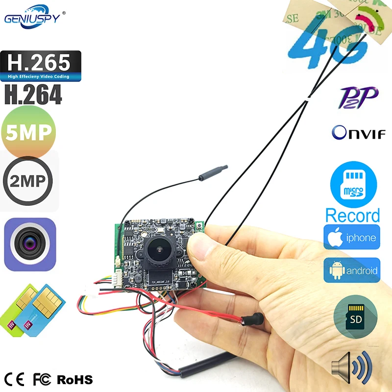 cartão sim câmera ip wi-fi placa de