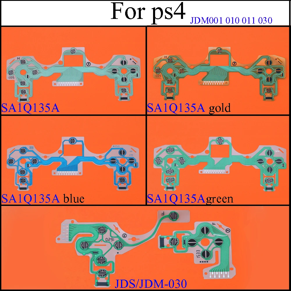 YuXi JDM 001 010 011 030 040 JDS 055 Кнопочная фотопленка для PS4 контроллер Dualshock 4 Pro Slim|Запасные