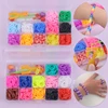 600PCS/Box Rubber Loom Bands Girl Gift For Children Elastic Band For Weaving Lacing Bracelet Toy DIY Bracelets Loom Toys 1