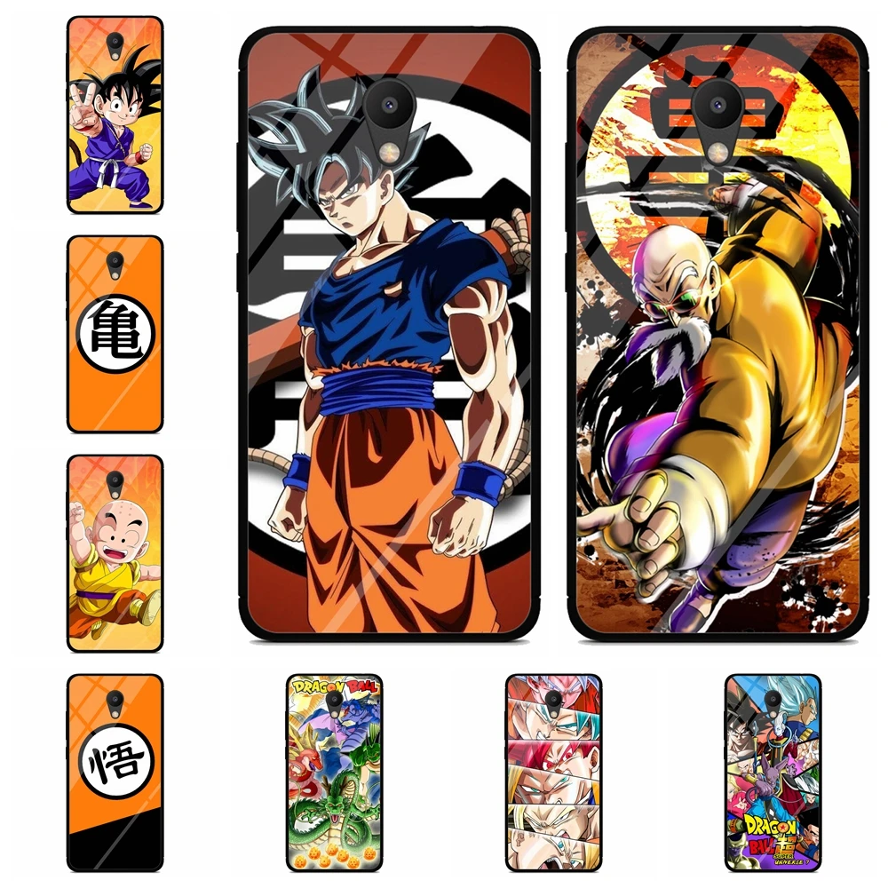 Dragon Ball Z Супер чехол из закаленного стекла для телефона Meizu M5 Note 5 дюймов черный s