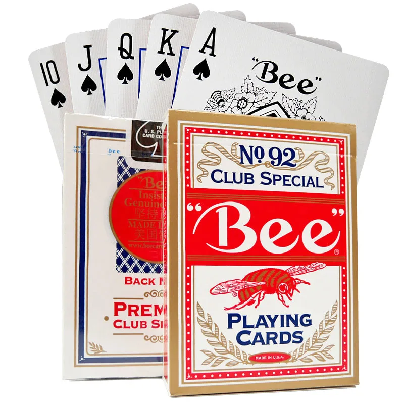 1 Blue Bicycle Bee Playing Cards Deck Club Special No.92 Standard Index Poker UK 