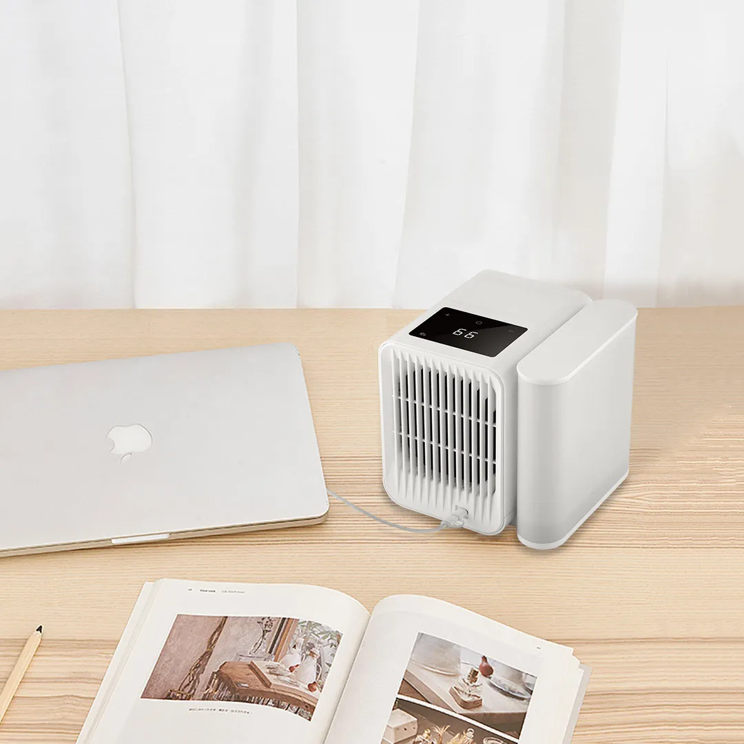  MICROHOO 6W 1000ml Water Capacity Mini Air Conditioner Touch-Screen 99-speed Adjustment Energy Savi
