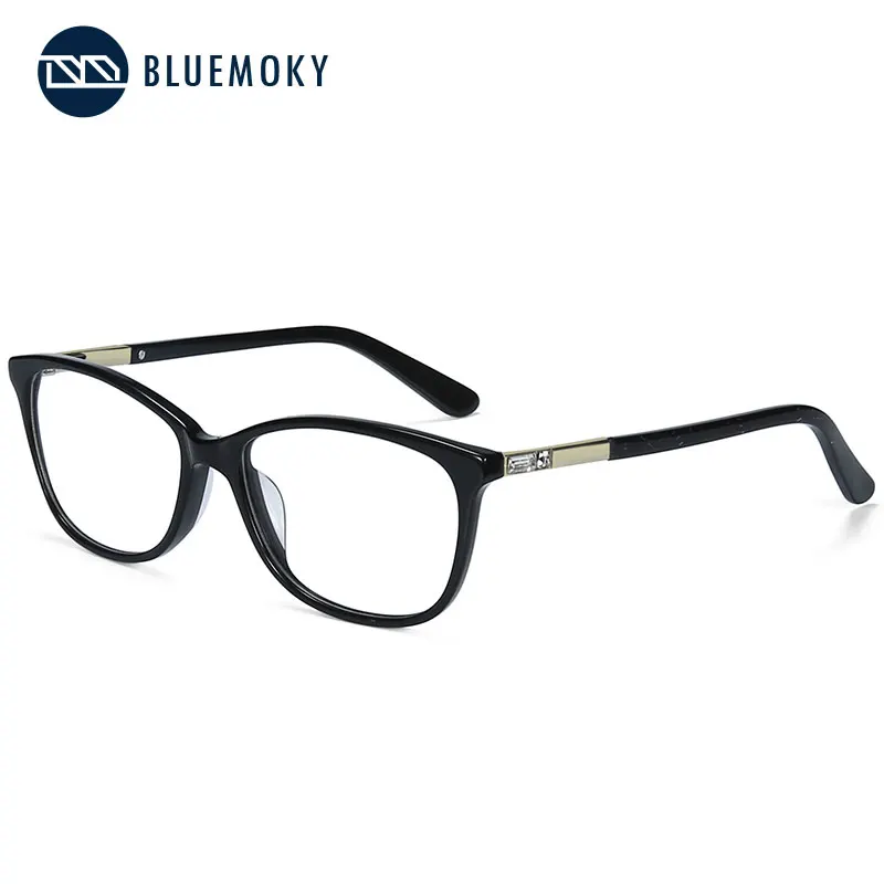 BLUEMOKY ацетатные очки, оправа, женские очки, оптические линзы, компьютерные очки, очки по рецепту, поддельные очки, очки BT3007