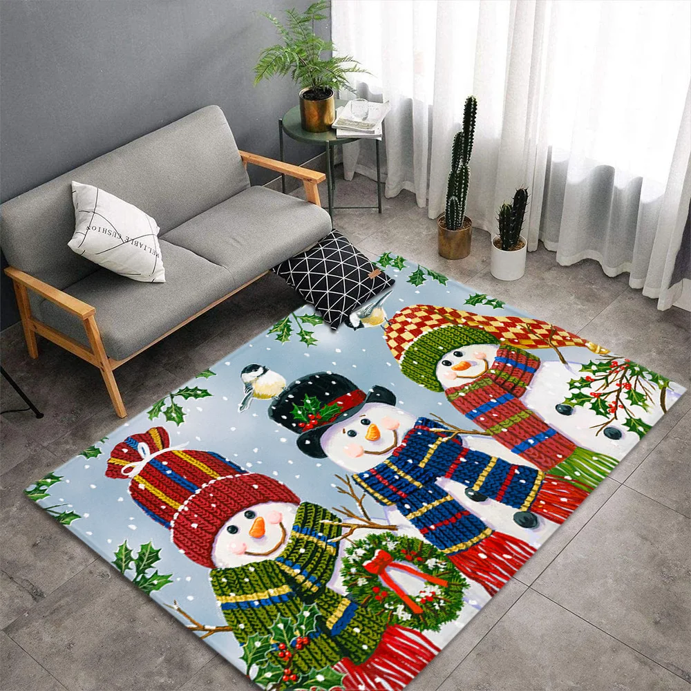 Merry Christmas party Carpets for Living Room Bedroom Area Rug Kids Room Decor Carpet Home Hallway Rugs Child Bedside Floor Mats