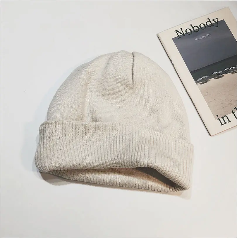 Бежевый Soft Winter Warm Beanie Hat Washable Acrylic Warm Cap for Women Gilrs Outdoor Sports Hats - Цвет: Бежевый