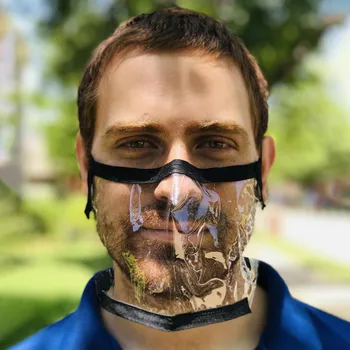 

Unisex Outdoor mondkapjes herbruikbaar dust-proof Radiation Protection mondkapjes wasbaar volwassen Transparent Face Masks Jul31