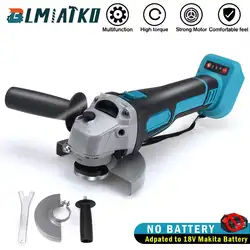 BLMIATKO – meuleuse d'angle sans fil, 800W, 100mm, 125mm, sans brosse, pour batterie 18V, vitesse Variable, outils électriques 