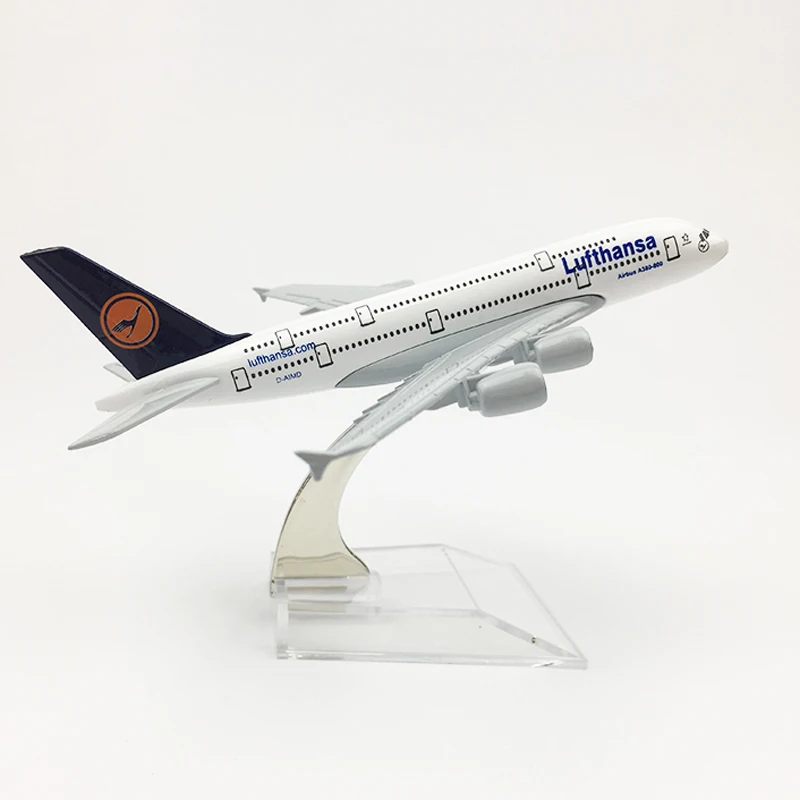 

1/400 scale metal airplane model Lufthansa Airlines A380 German Airbus Model Collections Children Gift