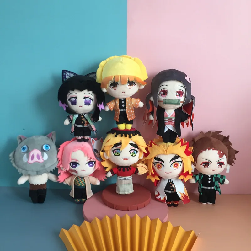 Аниме Devil's Blade Demon Slayer плюшевые игрушки Kimetsu No Yaiba Nezuko Tanjirou Douma Makomo Kochou Shinobu
