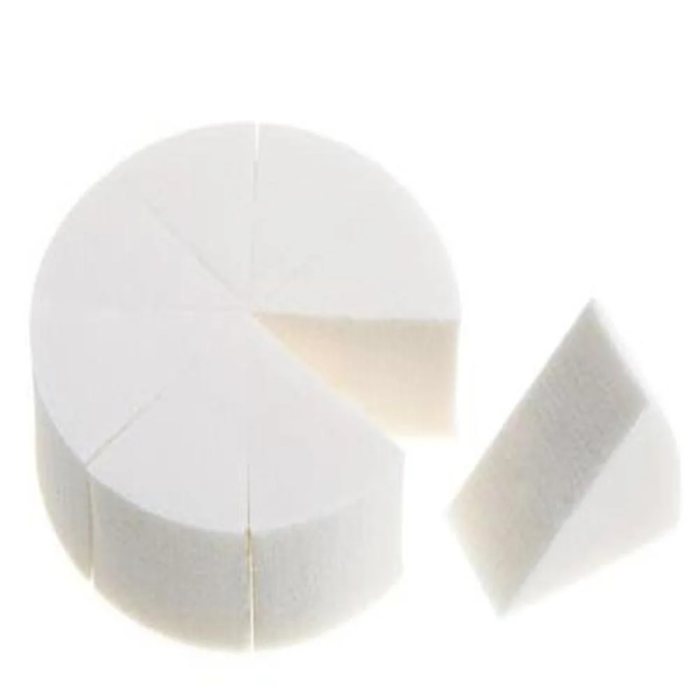 8Pcs Lot Triangle Shaped Candy Color Soft Magic Face Cleaning Pad Cosmetic Puff Cleansing Sponge Wash 3