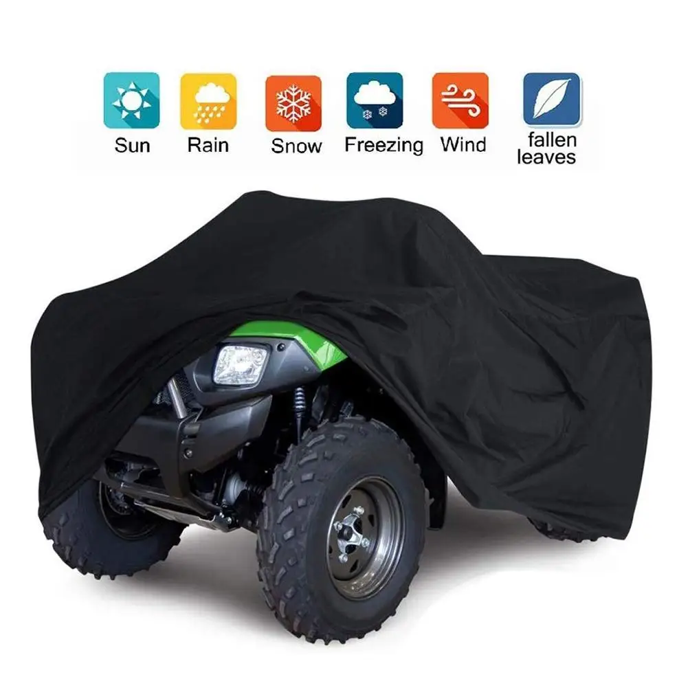 

For Quad Bike ATV Cover Universal Waterproof Anti-UV Coating Motorcycle Vehicle Scooter Kart Motorbike Covers ATV Cover L XL XXL